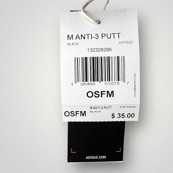 Adidas Anti 3 Putt Black Wool Flat Bill Adjustable Strap Golf Hat/Cap HY1626-NWT - Picture 3 of 16